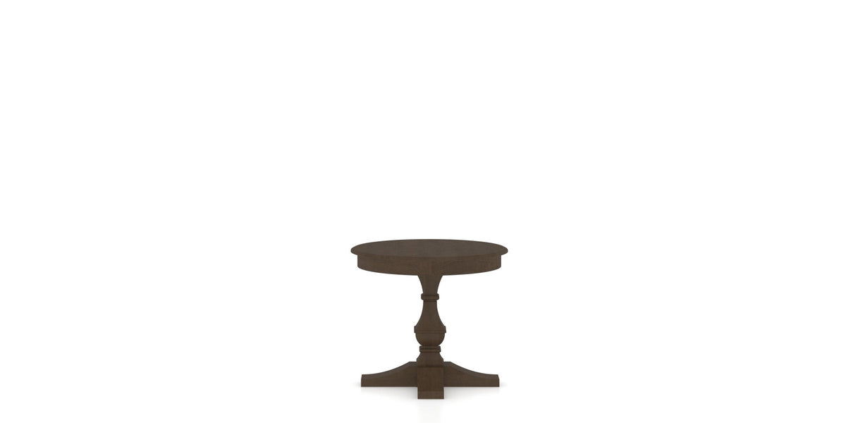 Canadel TP Dining Table in Hazelnut Washed, side view