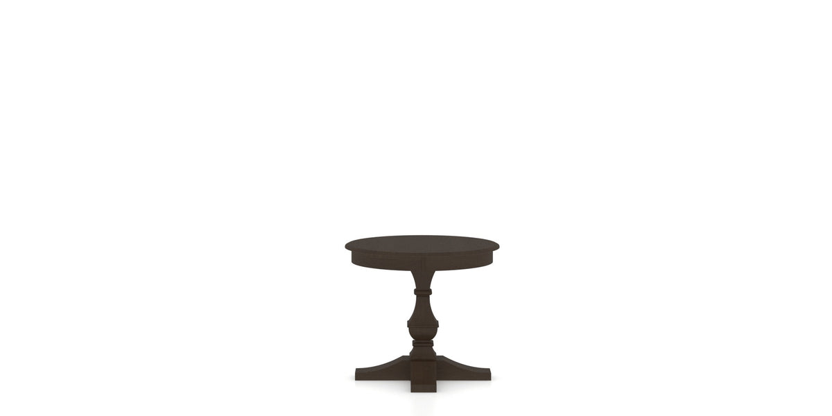Canadel TP Dining Table in Davy's Grey, side view