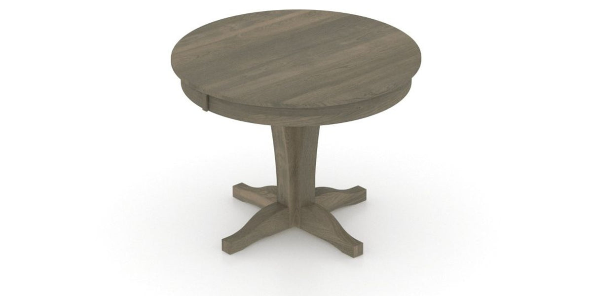Canadel Round Dining Table 4242 with XC Base in 08 Shadow, view from above