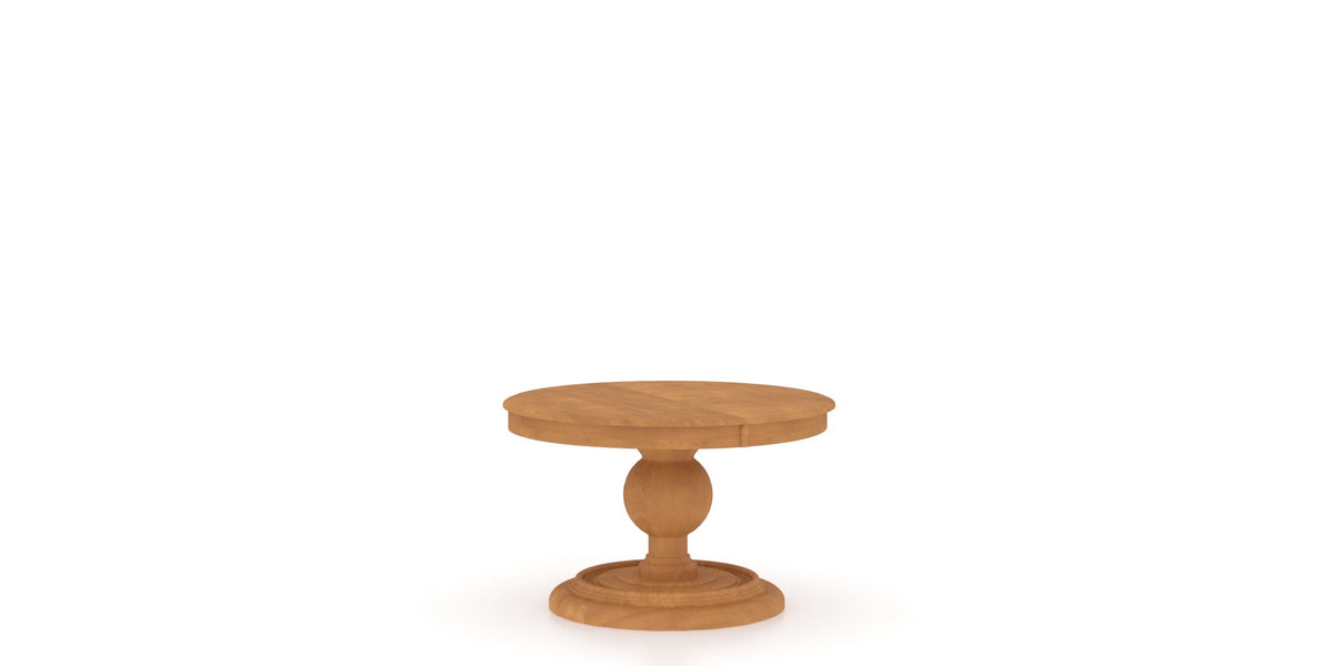 Canadel Core Dining Table 4848 in Honey Washed, three-quarter view