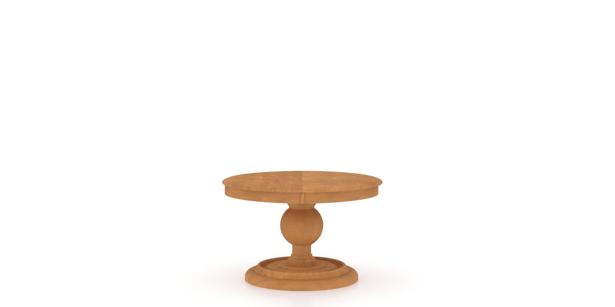 Canadel Core Dining Table 4848 in Honey Washed, side view