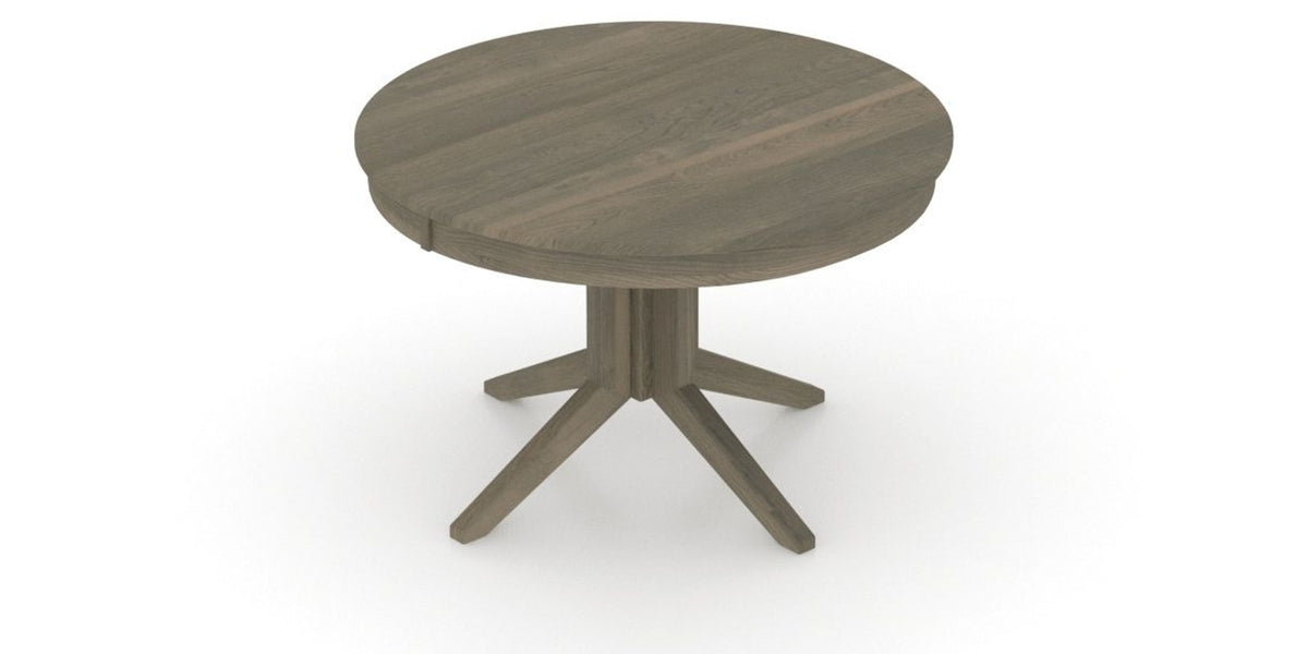 Canadel Round Dining Table 4848 with XQ Base in 08 Shadow, view from above