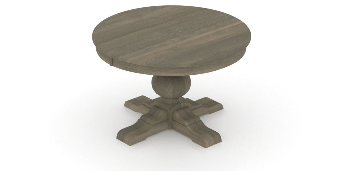 Canadel Round Dining Table 4848 with XT Base in 08 Shadow, view from above