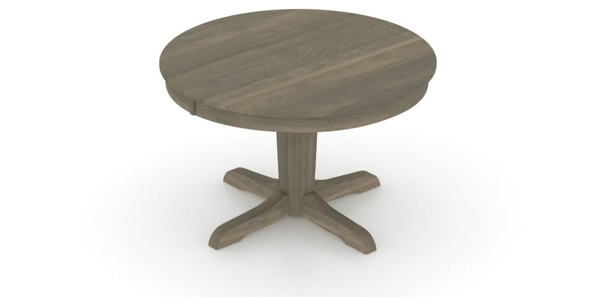 Canadel Round Dining Table 4848 with YY Base in 08 Shadow, view from above