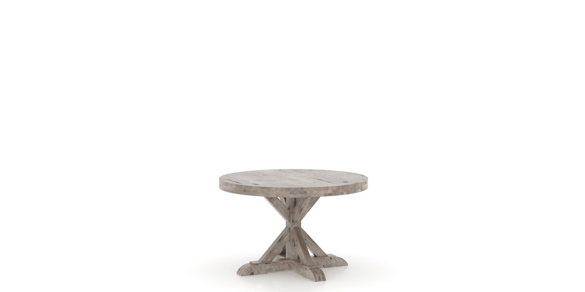 Canadel Loft Dining Table 4848 in Shadow, three-quarter view