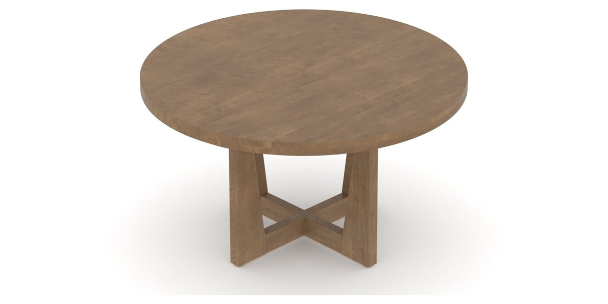 Canadel Modern Round Dining Table 5454 with MK Base in Small Size, view from above