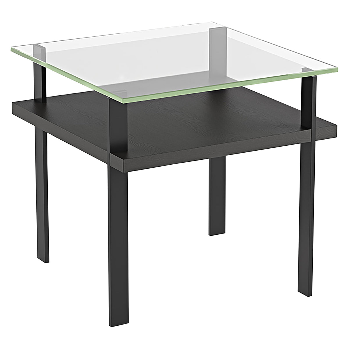 BDi Terrace 1156 End Table in Charcoal Stained Ash, on white