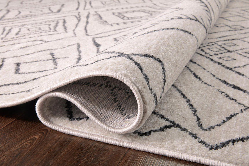 Vance Rug 06 | Dove / Charcoal