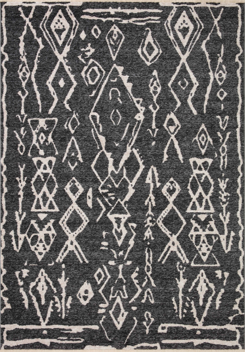 Vance Rug 07 | Charcoal / Dove