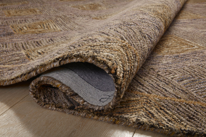 Varena Rug 04 | Plum / Gold