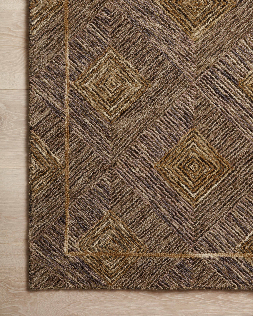 Varena Rug 04 | Plum / Gold