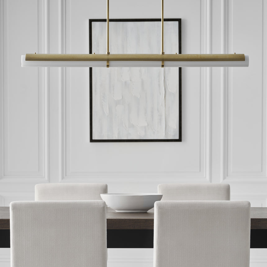 Precision Large Linear Chandelier