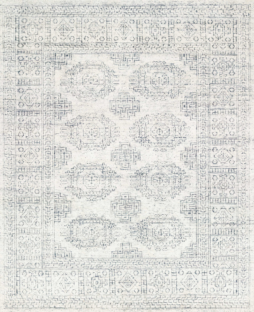 Vestige Rug 01 | White / Indigo