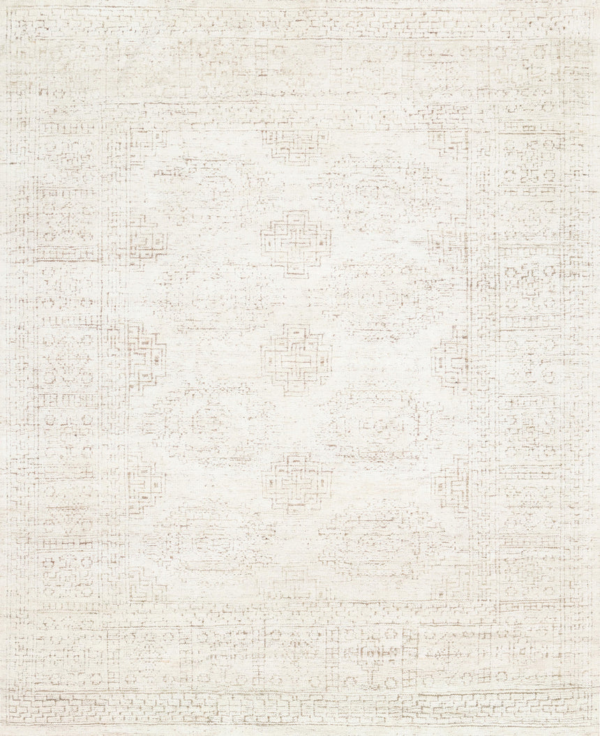 Vestige Rug 01 | White / Natural