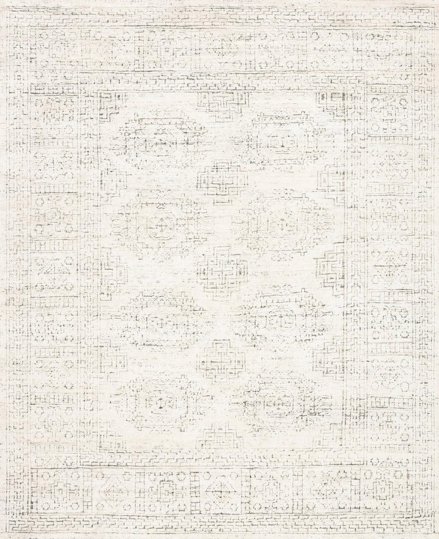Vestige Rug 01 | White / Stone