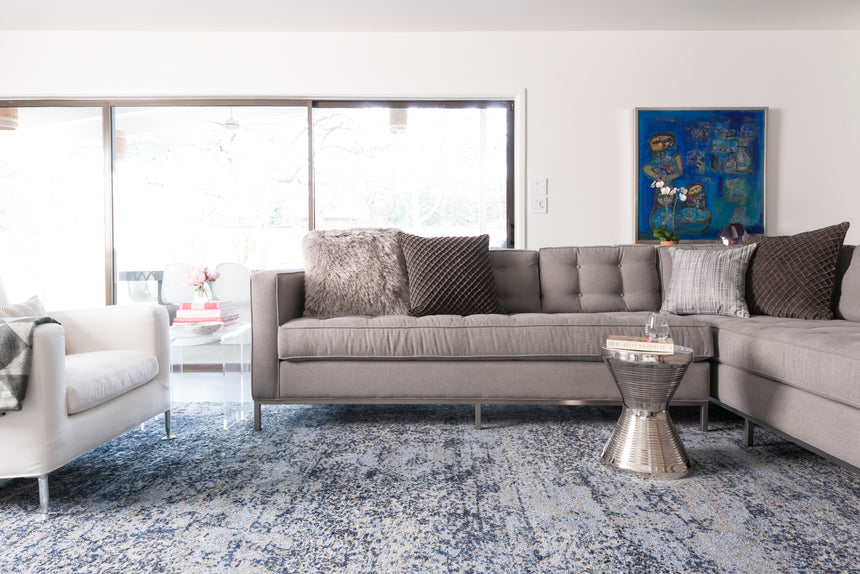 Viera Rug 06 | Lt. Blue / Grey