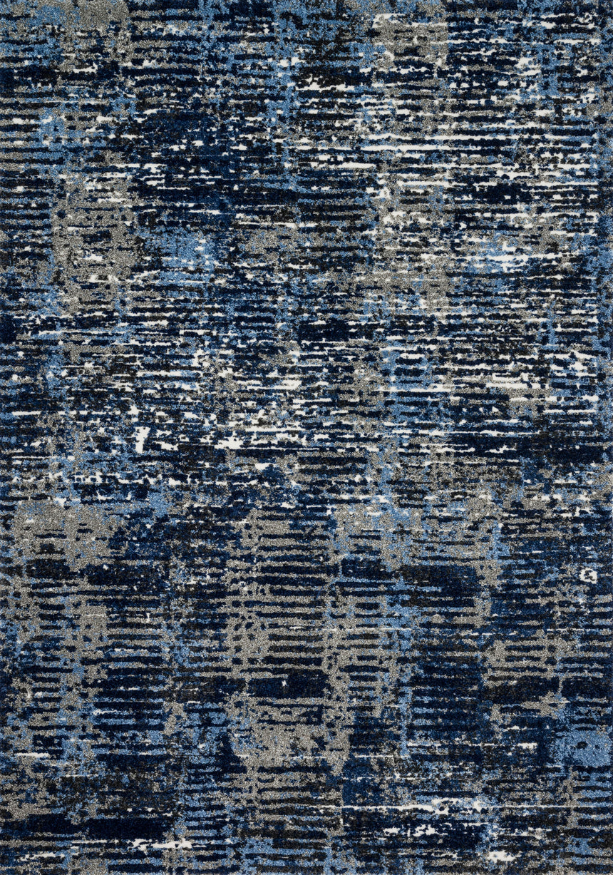 Viera Rug 09 | Dark Blue / Grey