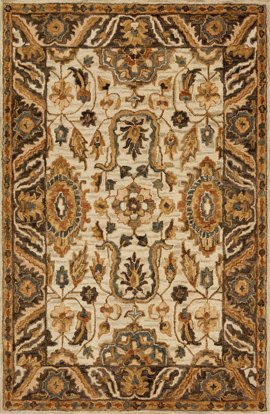 Victoria Rug 02 | Ivory / Dk Taupe