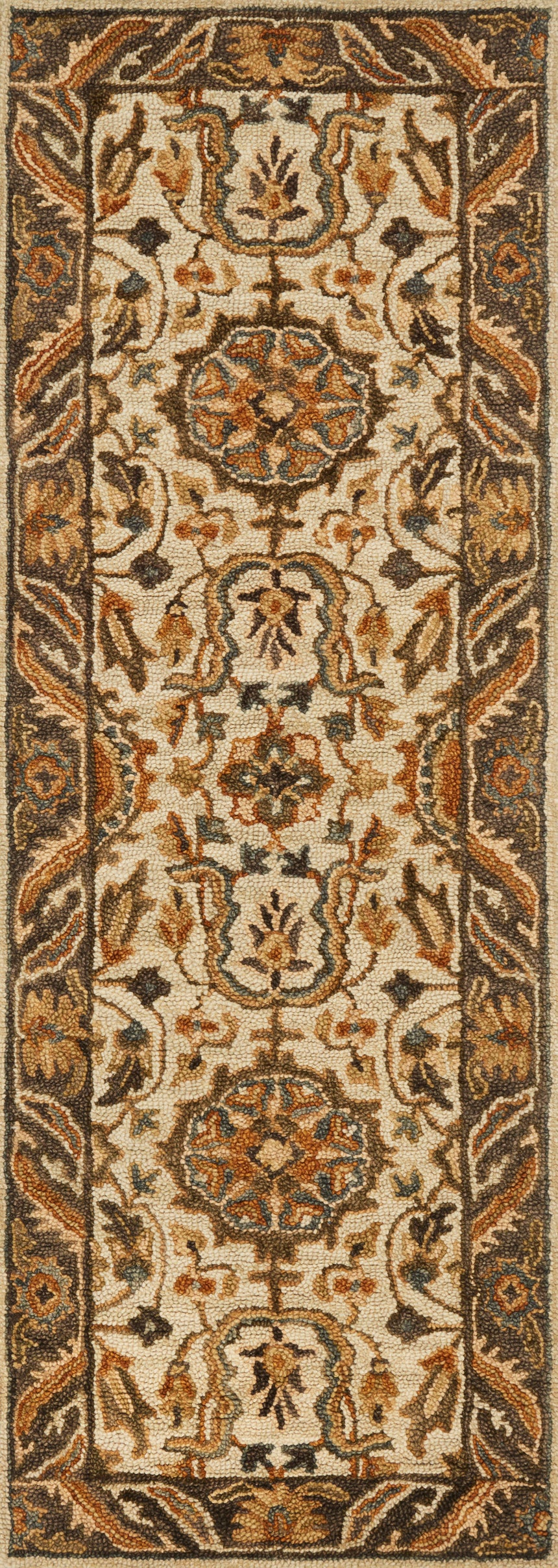Victoria Rug 02 | Ivory / Dk Taupe