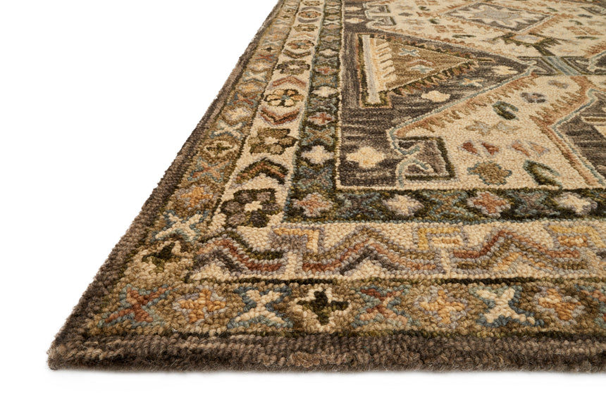 Victoria Rug 07 | Walnut / Beige