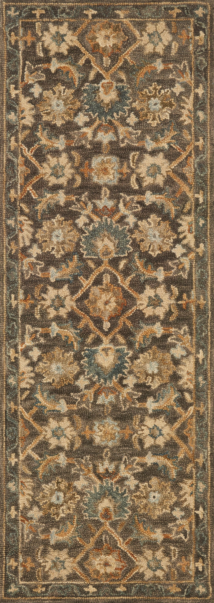 Victoria Rug 08 | Dk Taupe / Multi