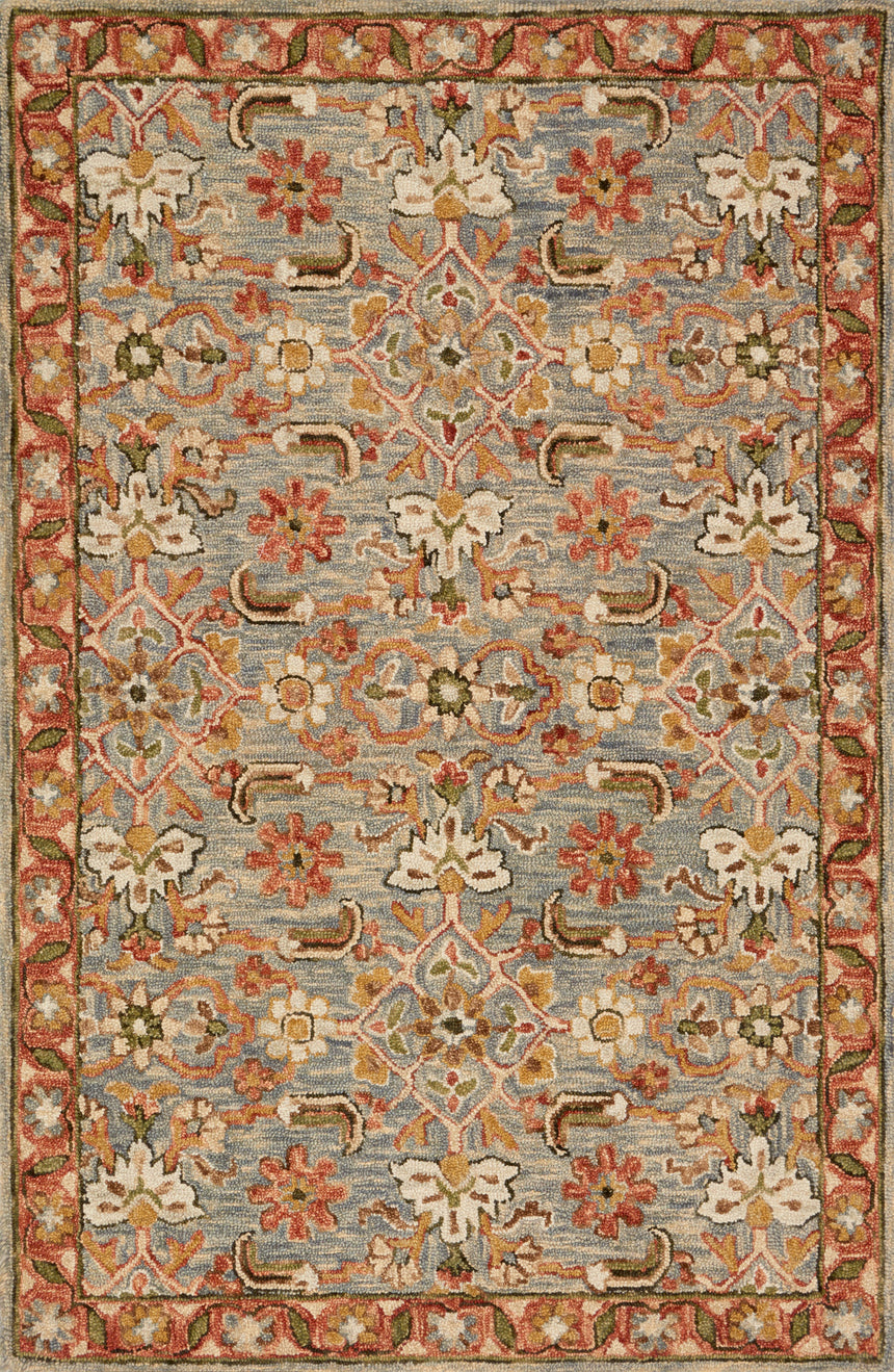 Victoria Rug 10 | Slate / Terracotta