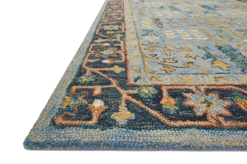 Victoria Rug 12 | Lt Blue / Dk Blue