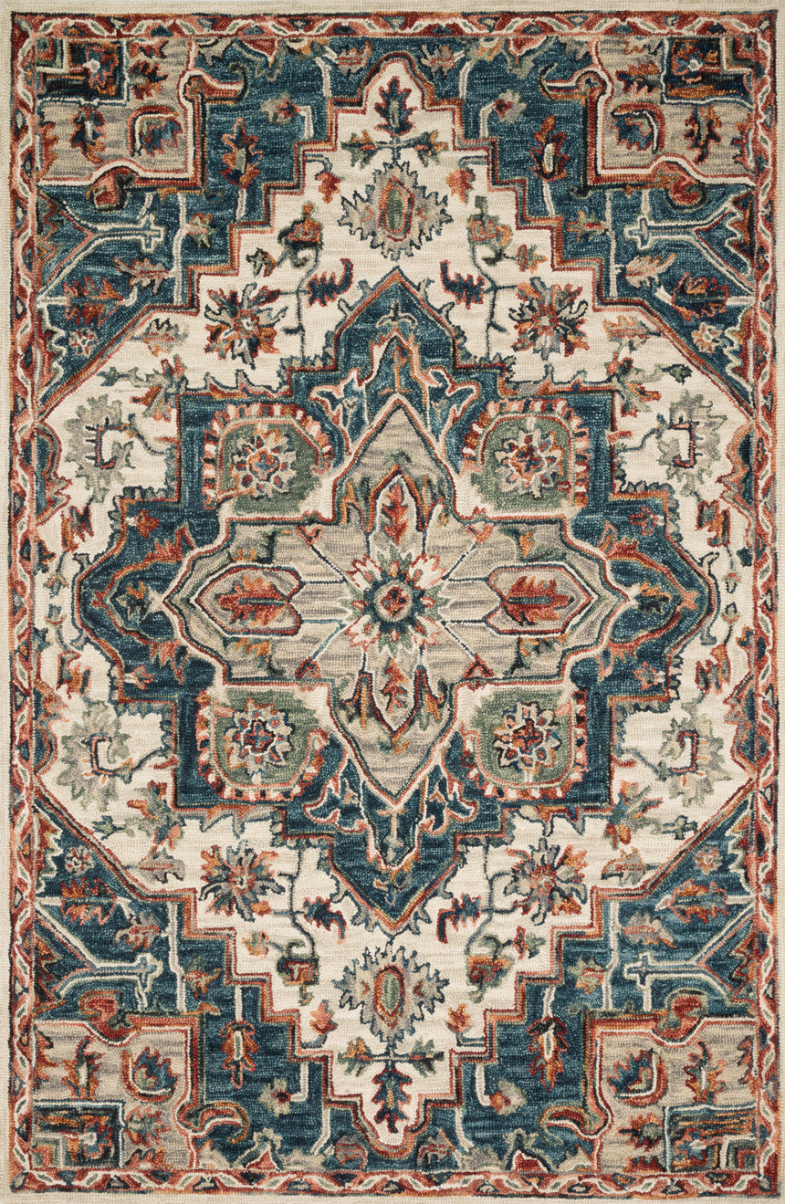 Victoria Rug 16 | Blue / Red