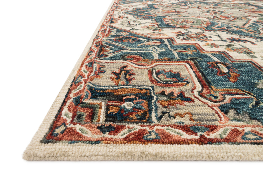 Victoria Rug 16 | Blue / Red