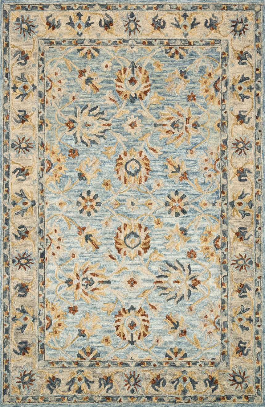Victoria Rug 18 | Lt. Blue / Natural