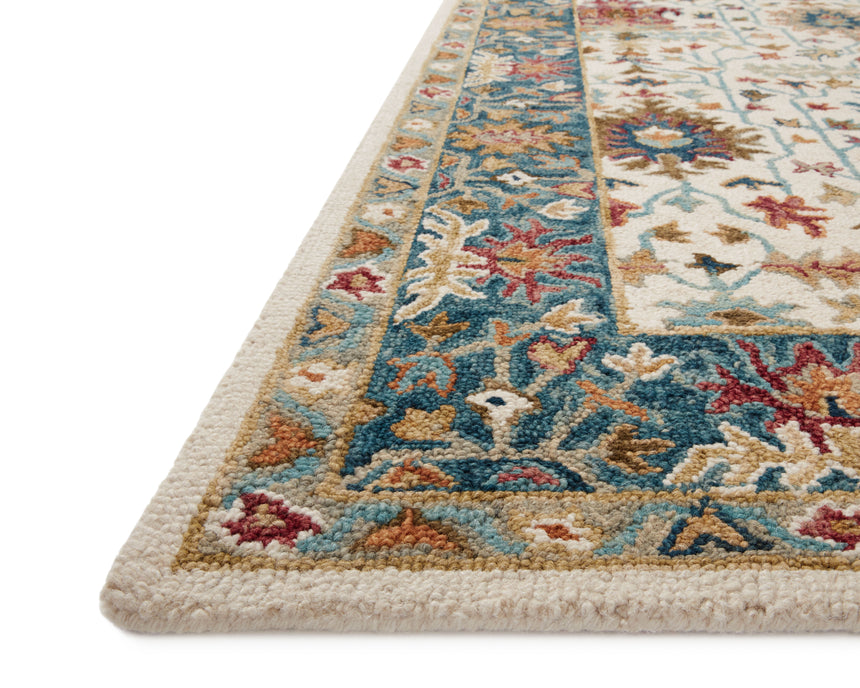 Victoria Rug 23 | Ivory / Sky