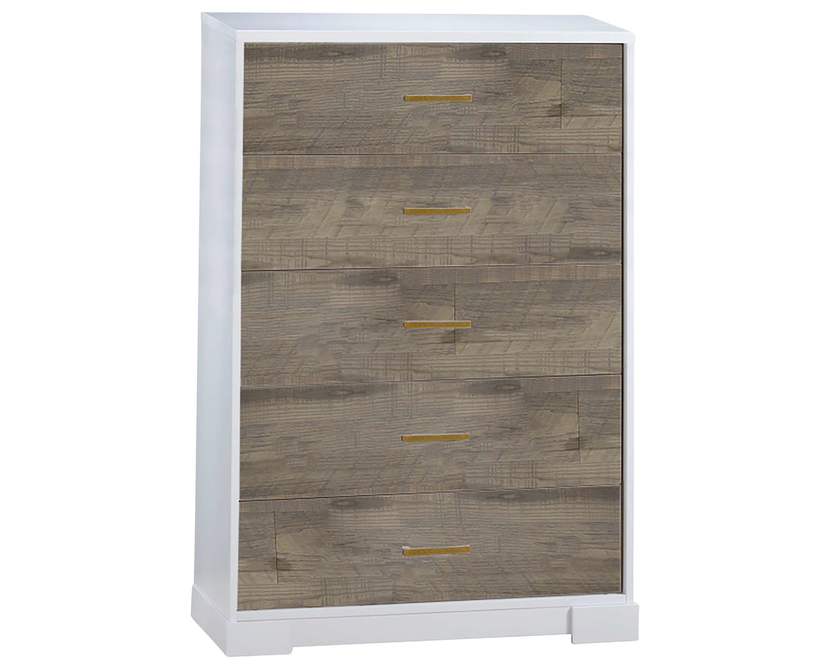 White Birch with Brown Bark Oak Veneer | Vibe Drawer Dresser | Valley Ridge Furniture