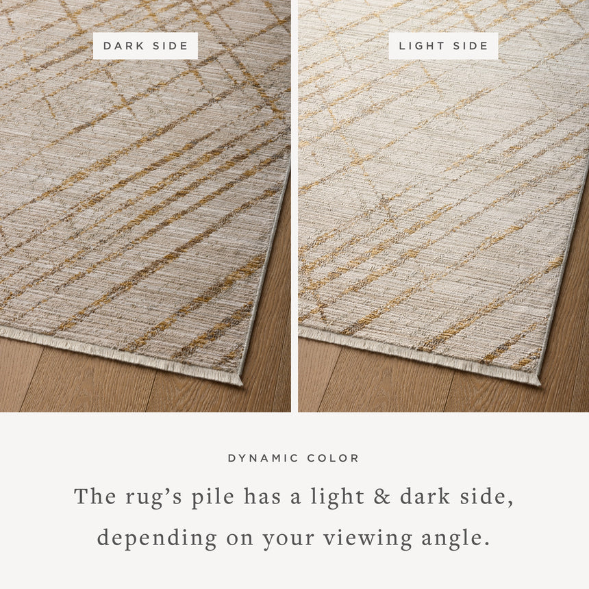 Wade Rug 04 | Beige / Gold