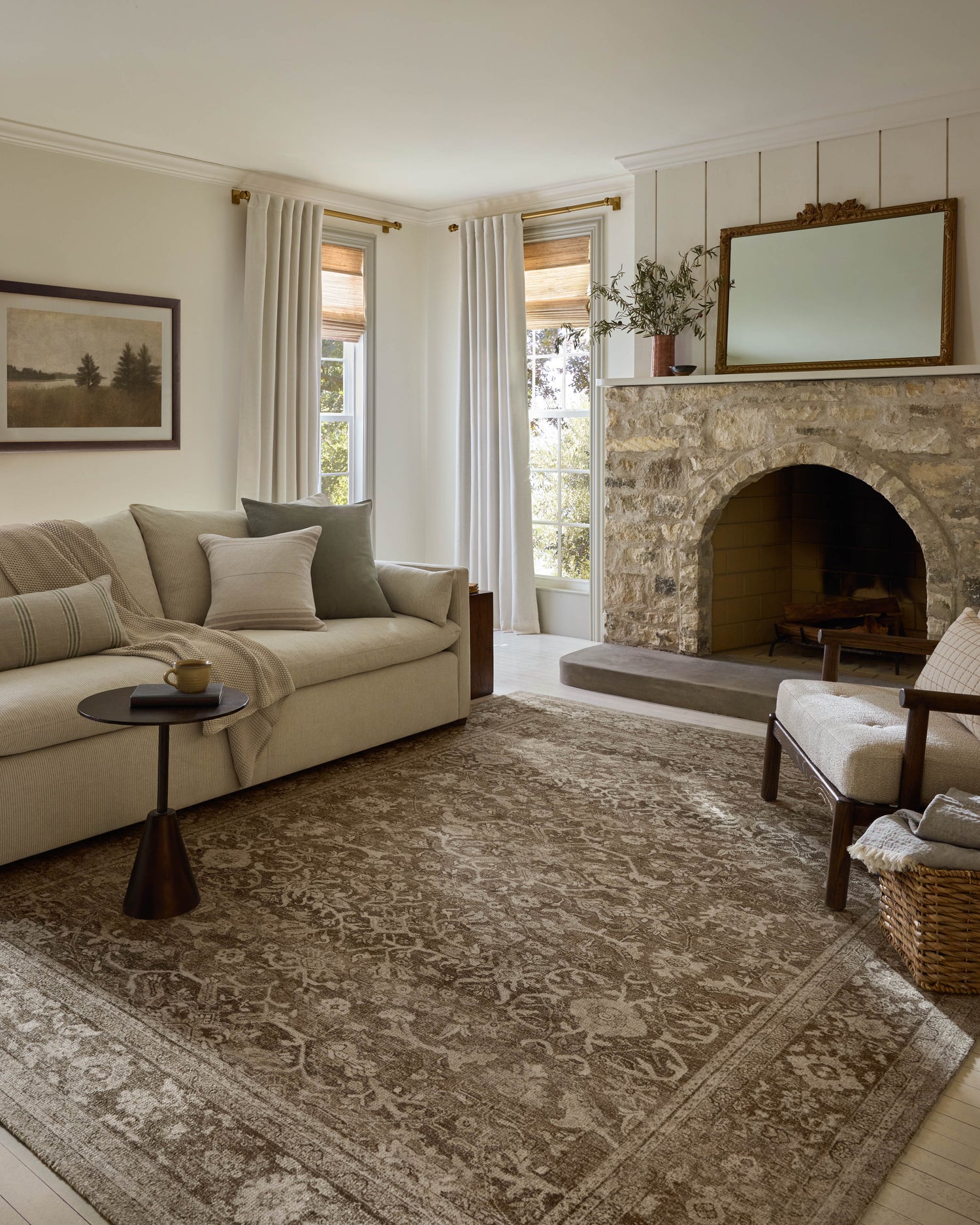 Wimberly Rug 06 | Bark / Ivory