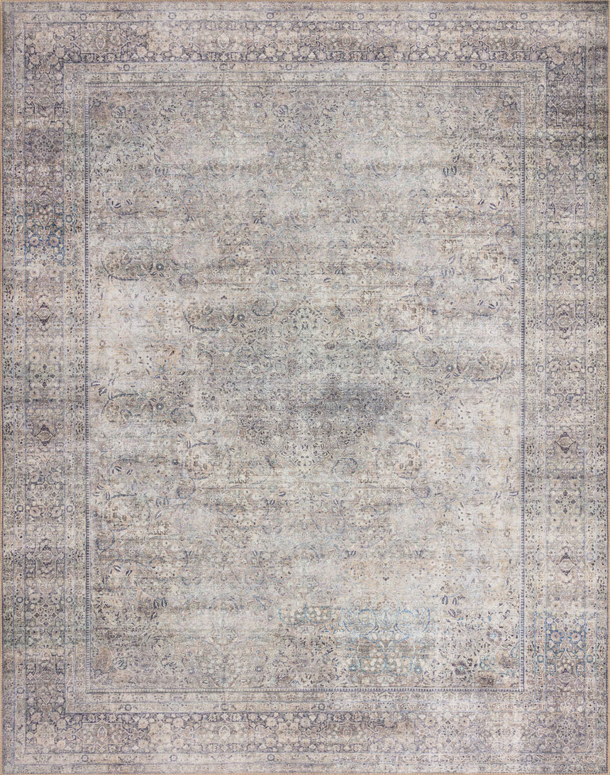 Wynter Rug 03 | Silver / Charcoal