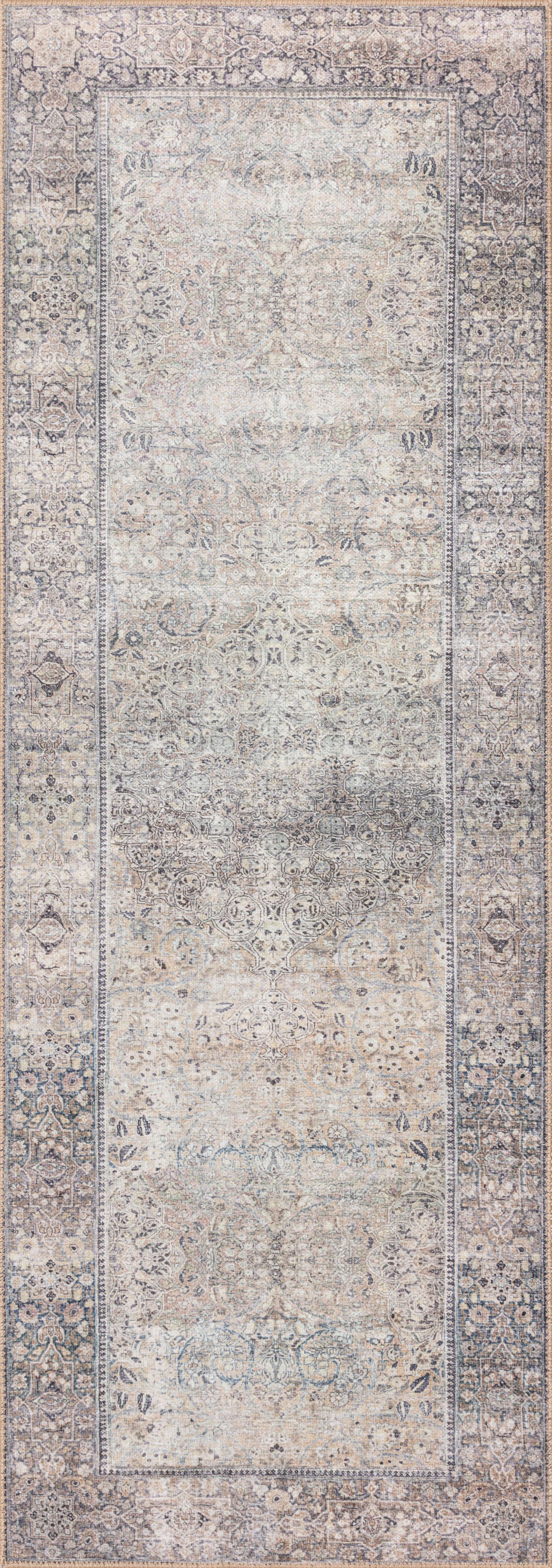 Wynter Rug 03 | Silver / Charcoal
