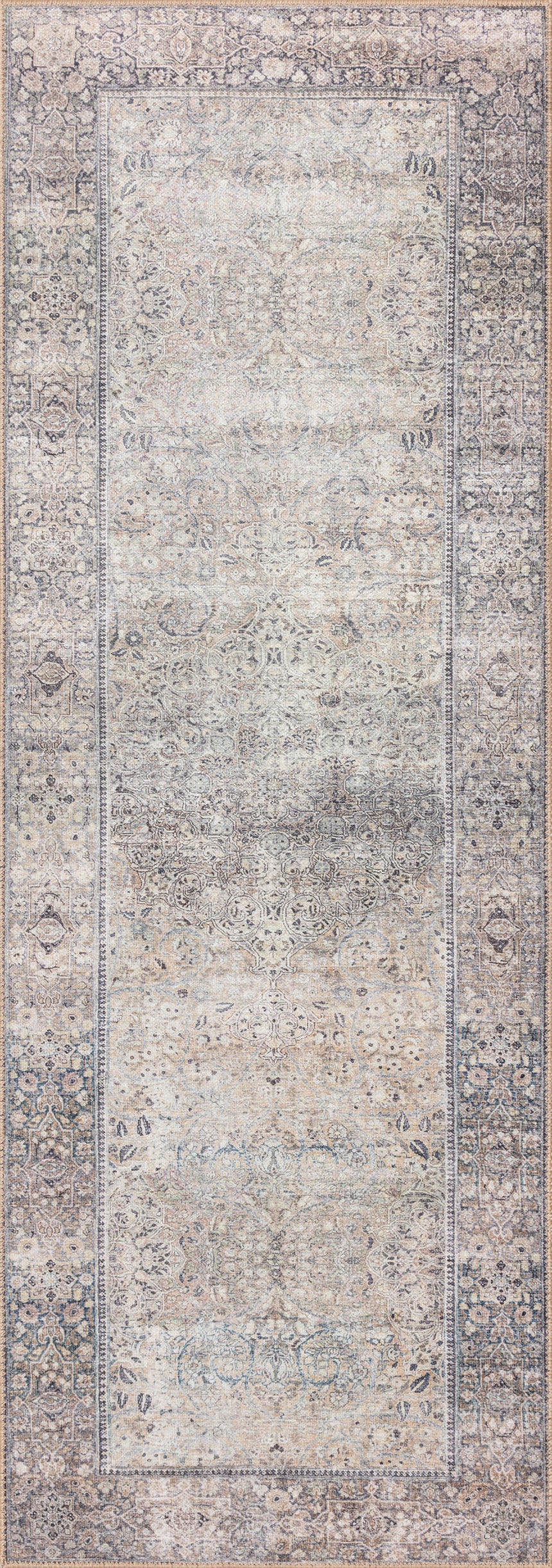Wynter Rug 03 | Silver / Charcoal