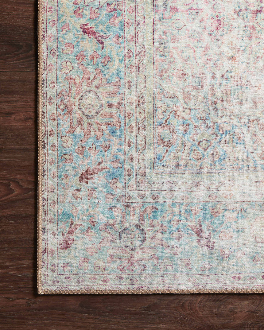 Wynter Rug 04 | Red / Teal