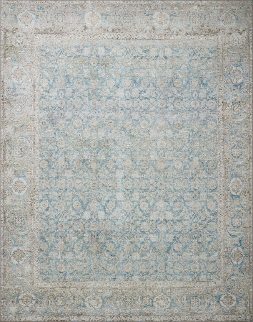 Wynter Rug 10 | Ocean / Silver