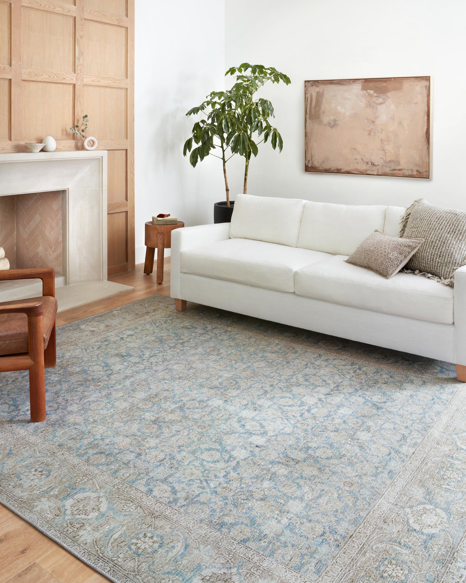 Wynter Rug 10 | Ocean / Silver
