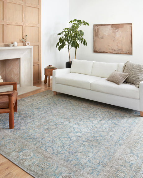 Wynter Rug 10 | Ocean / Silver