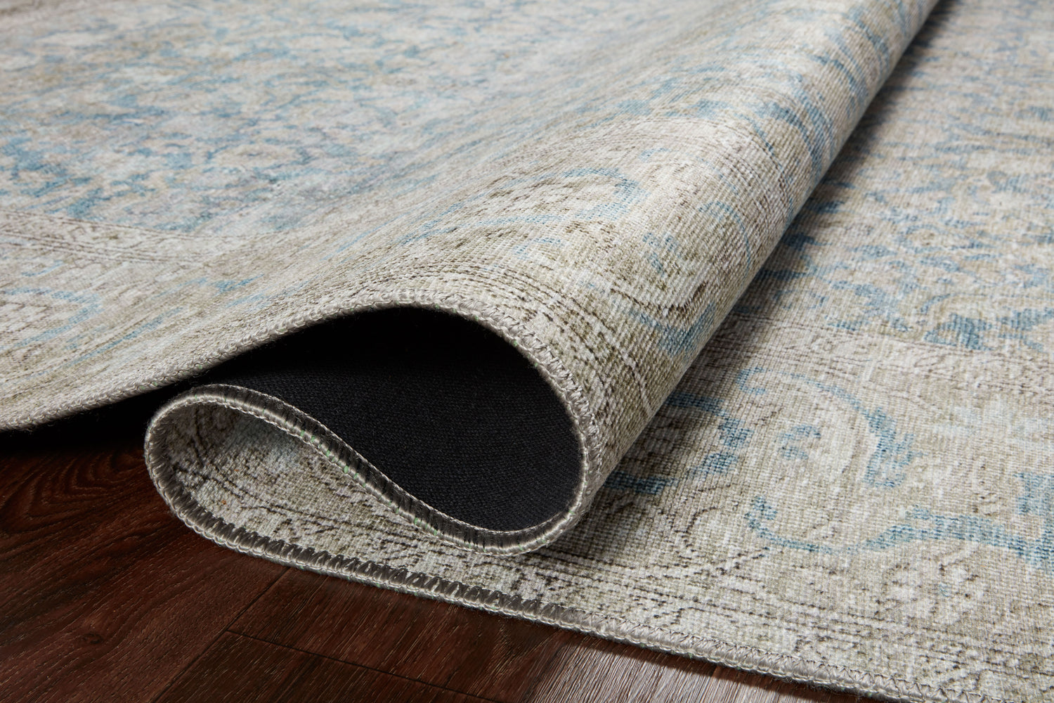 Wynter Rug 10 | Ocean / Silver