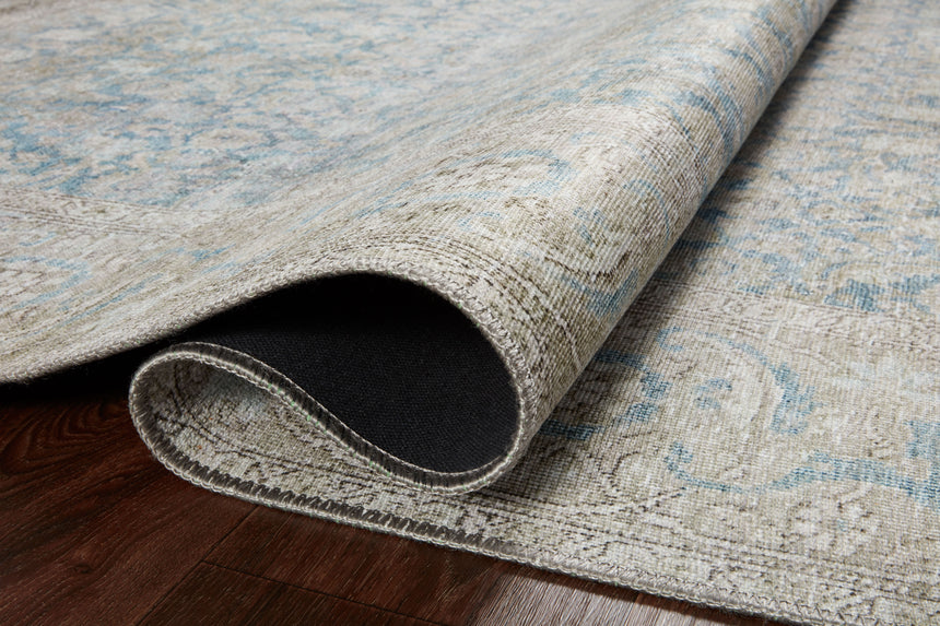 Wynter Rug 10 | Ocean / Silver