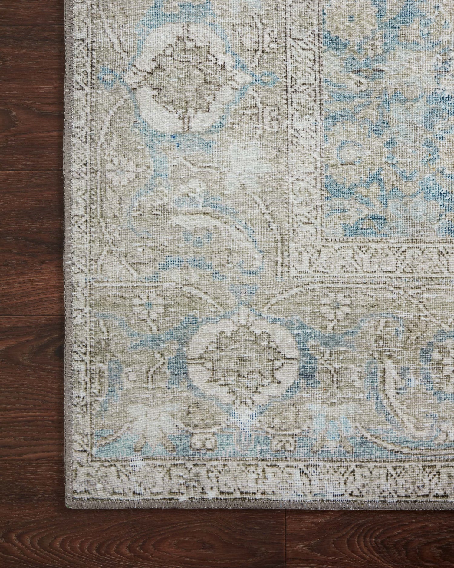 Wynter Rug 10 | Ocean / Silver