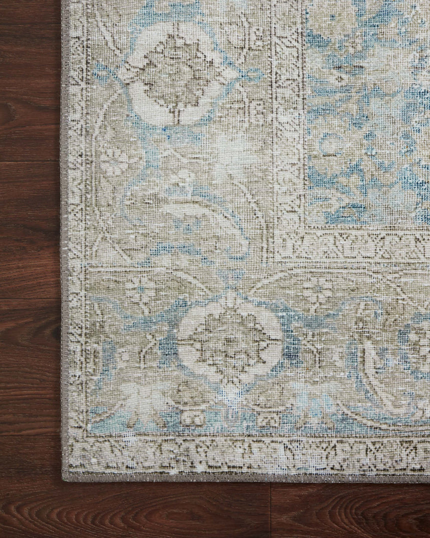 Wynter Rug 10 | Ocean / Silver