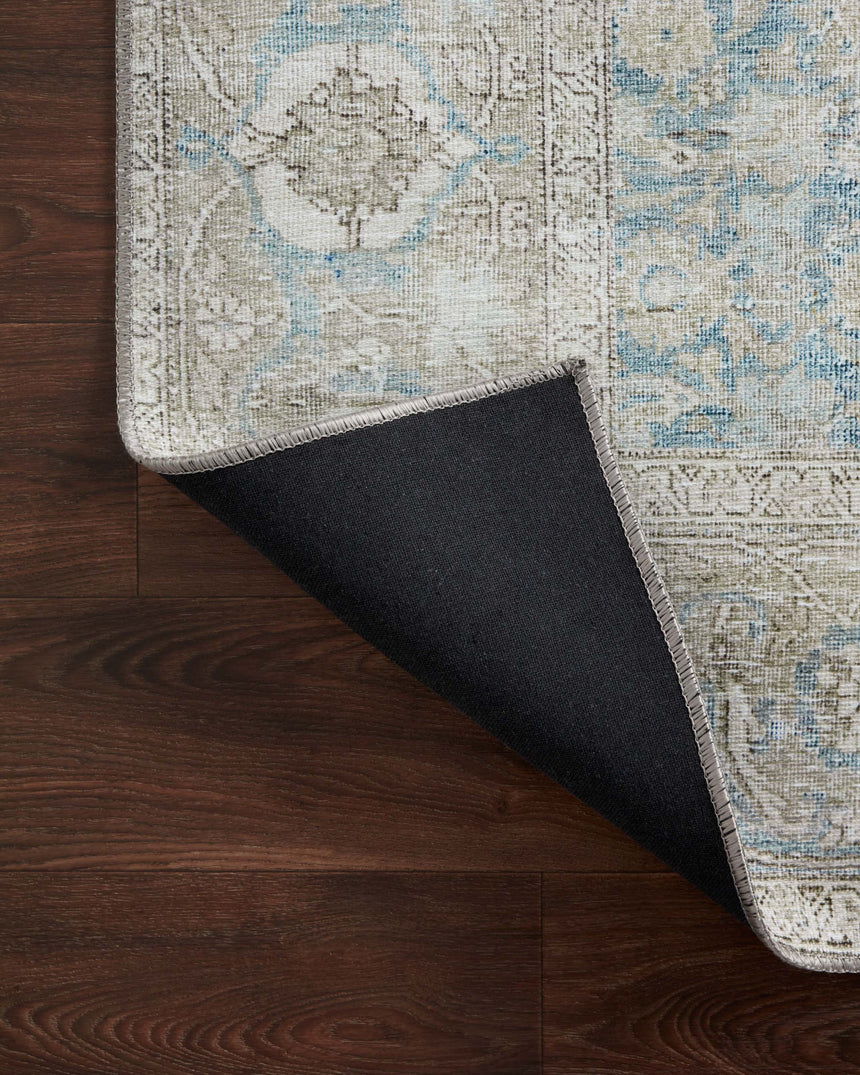 Wynter Rug 10 | Ocean / Silver