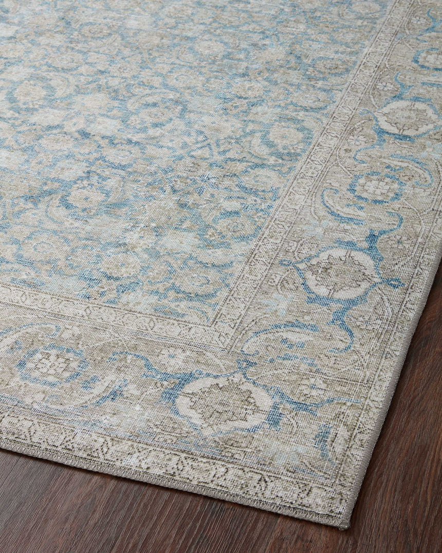 Wynter Rug 10 | Ocean / Silver