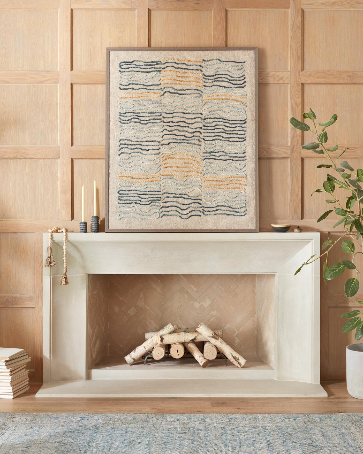 Wynter Rug 10 | Ocean / Silver