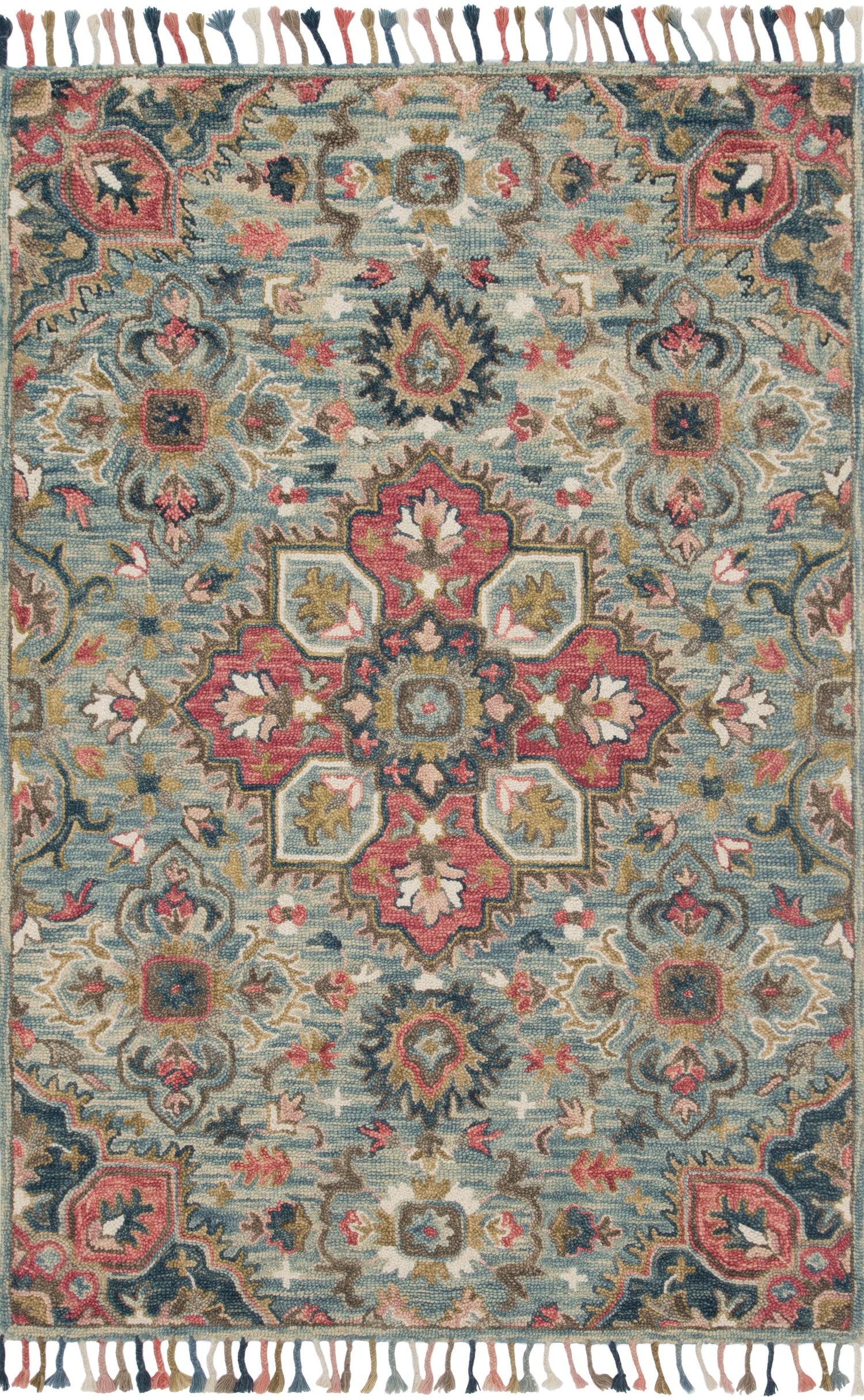 Zharah Rug 13 | Light Blue / Multi