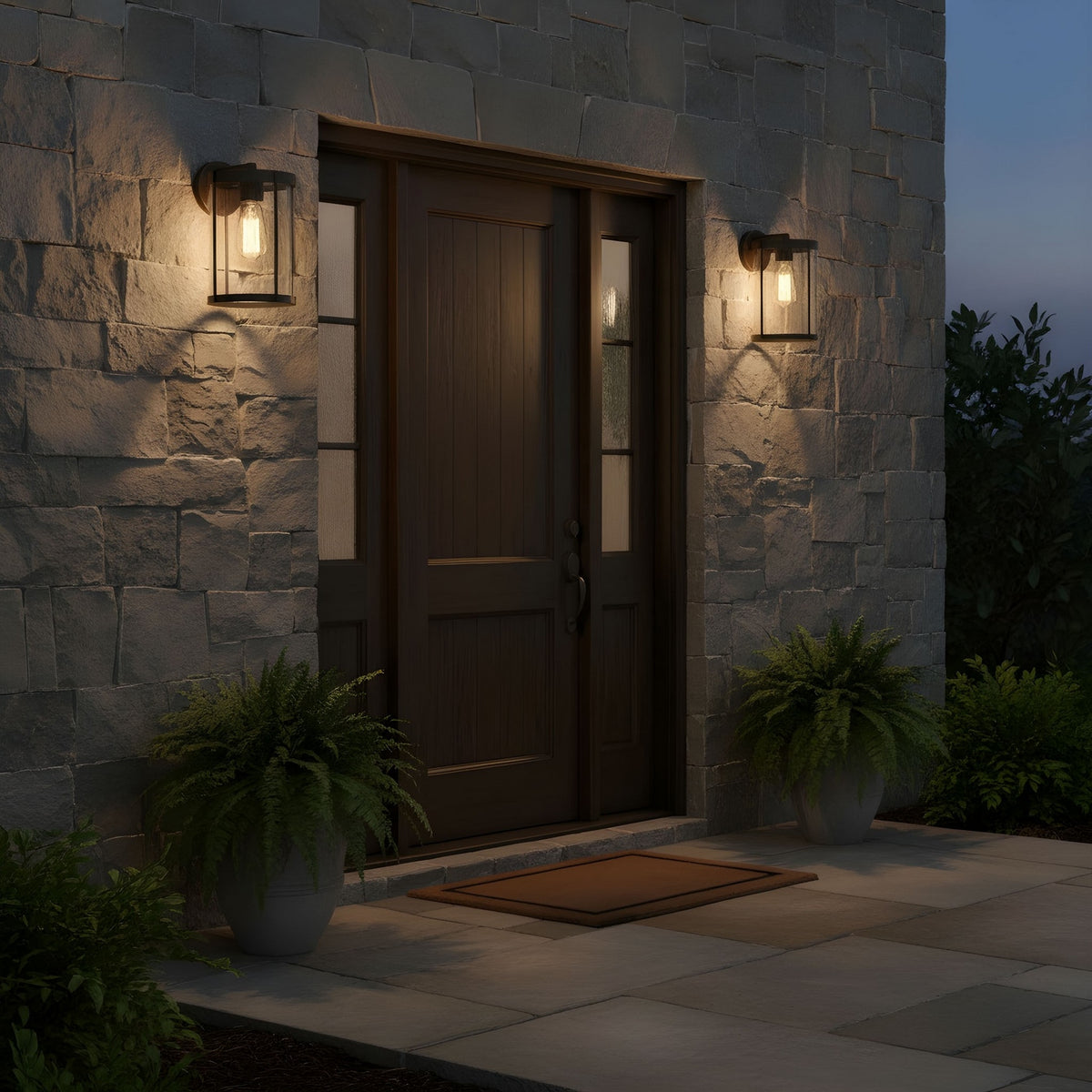 Luning Medium Lantern — Clear
